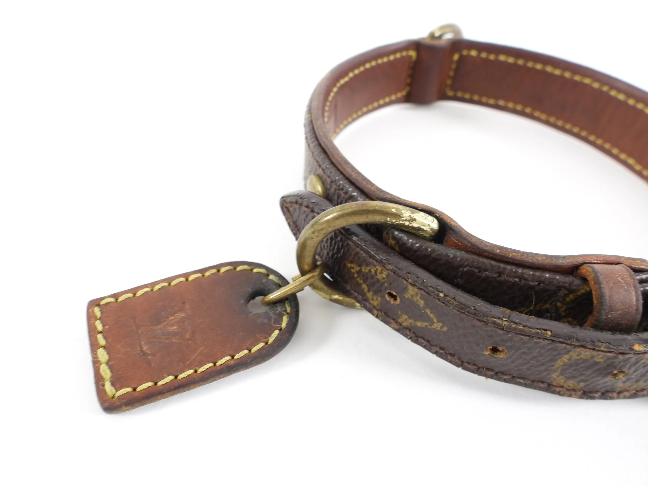 Louis Vuitton Vintage Monogram Canvas Dog Collar - XS / S