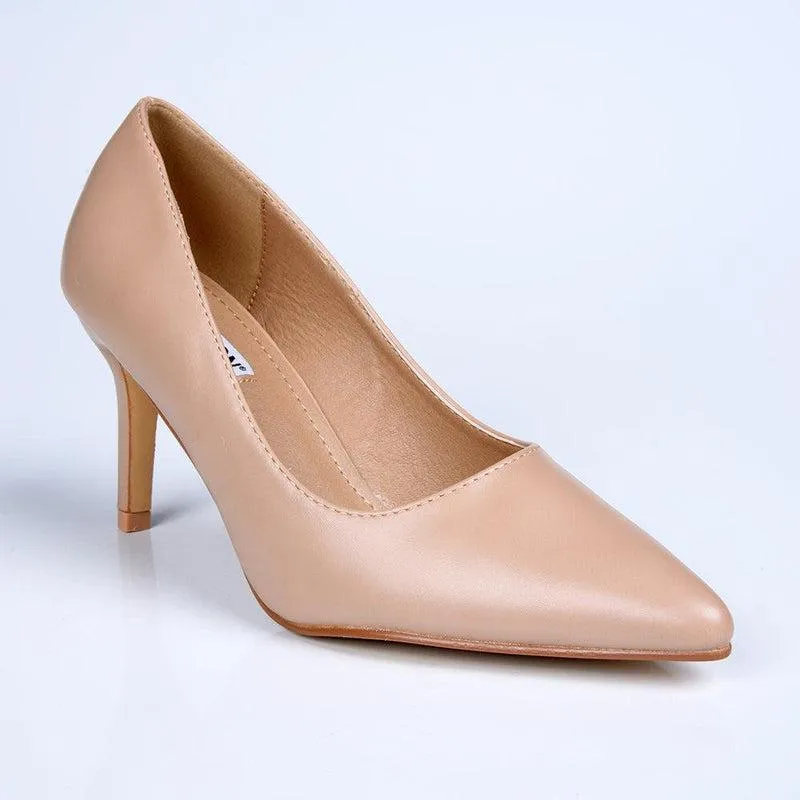 Madison Penny 5 Court Heels - Nude