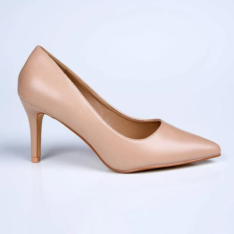 Madison Penny 5 Court Heels - Nude