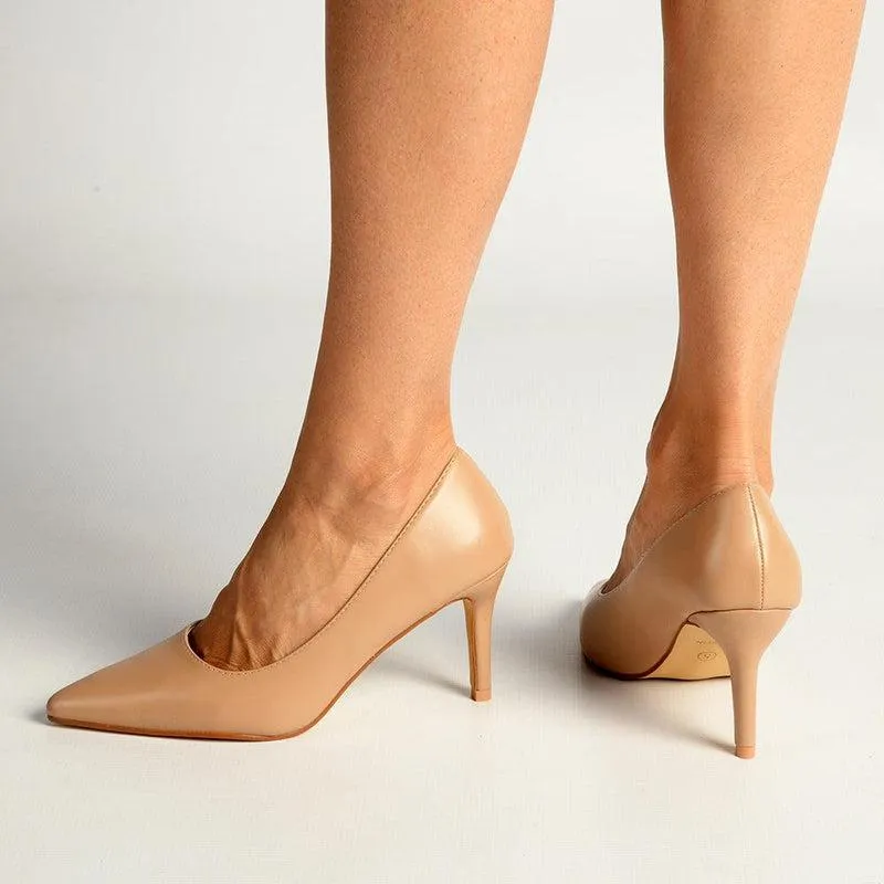 Madison Penny 5 Court Heels - Nude