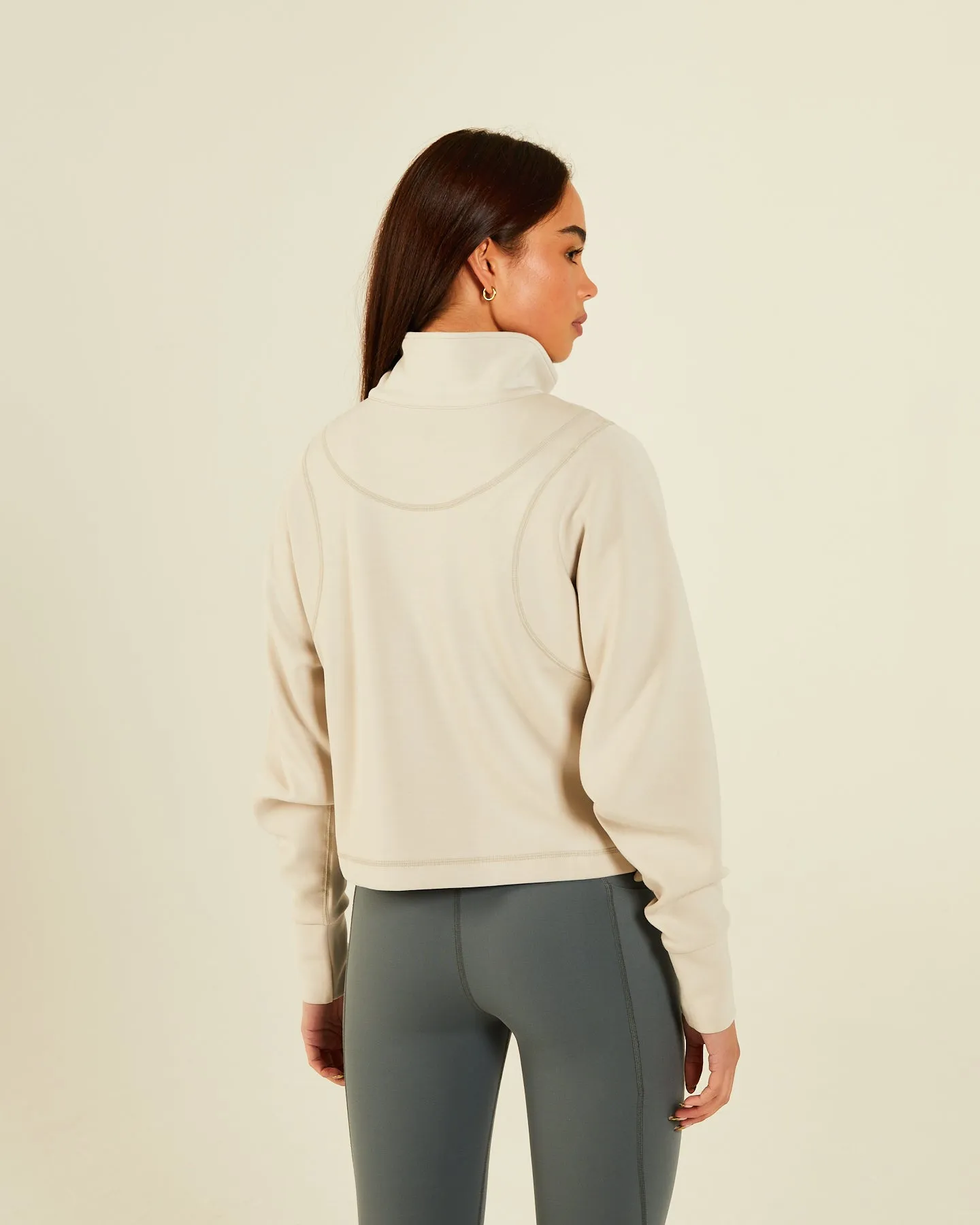 Margaux Half Zip Soft Clay