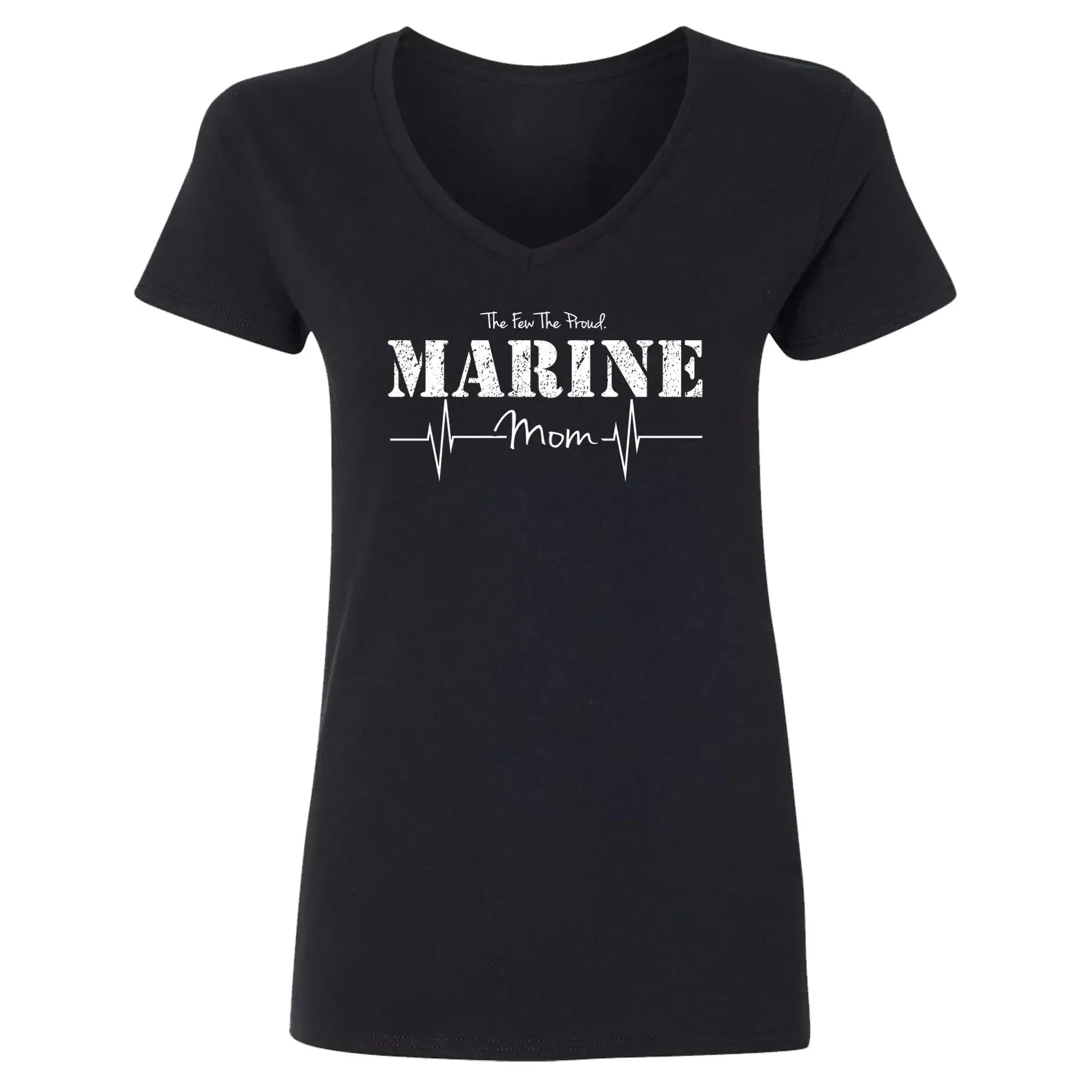 Marine Mom Women's V-Neck Tee