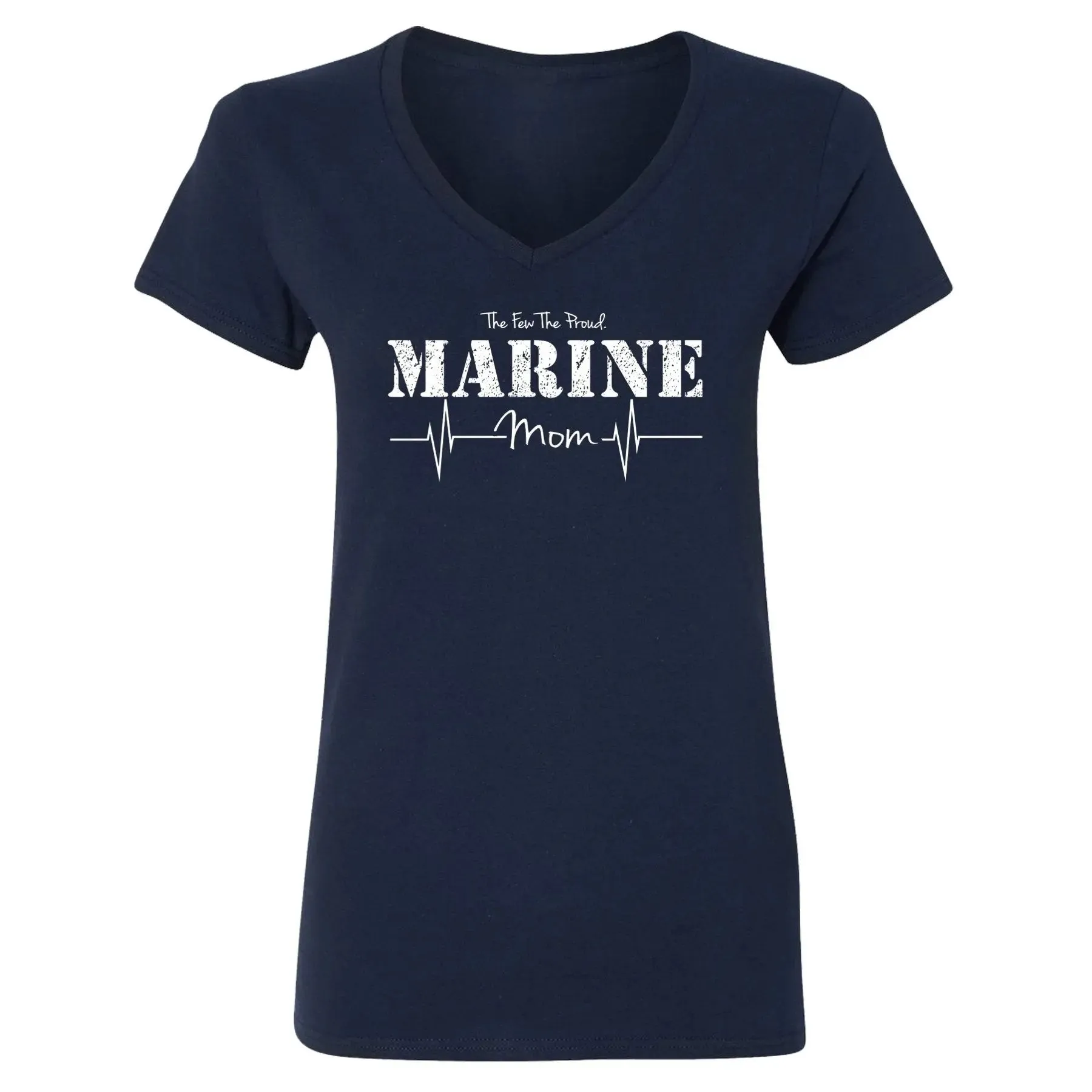 Marine Mom Women's V-Neck Tee