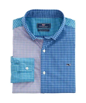 Men's Classic Whale Poplin Party Long Sleeve Button Down Shirt