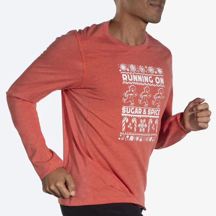 Men's Distance Long Sleeve 2.0 (Red Run Merry)