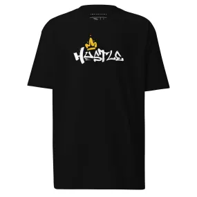 Men’s Hustle King Graffiti Text Graphic Tee