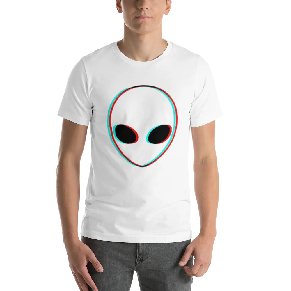 Men's Trippy Alien 3D Effect Graphic T-shirt