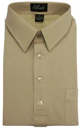 Merola Short Sleeve Pocket Polo Shirt - Tan