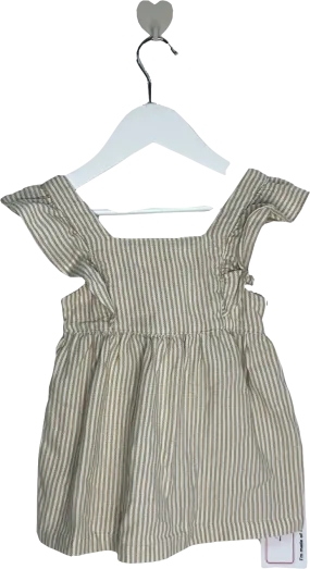 Mori Baby Beige Striped Dress 3-6 Months