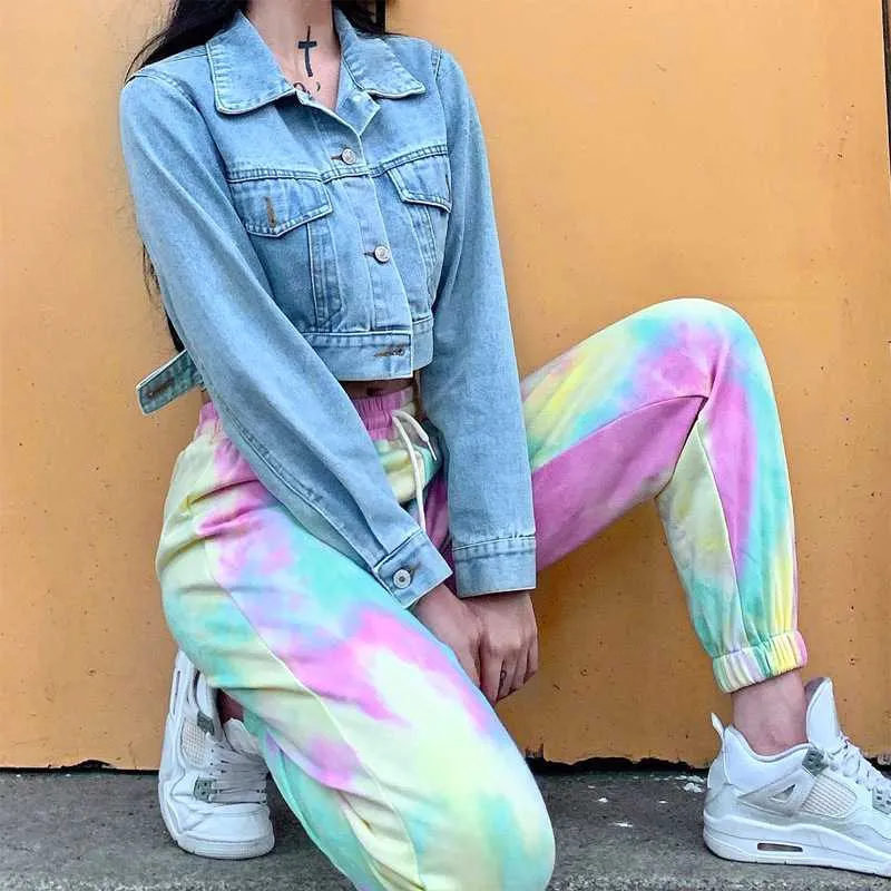 Neon Bleach Tie Dyed Sweatpants Tye Dye Joggers