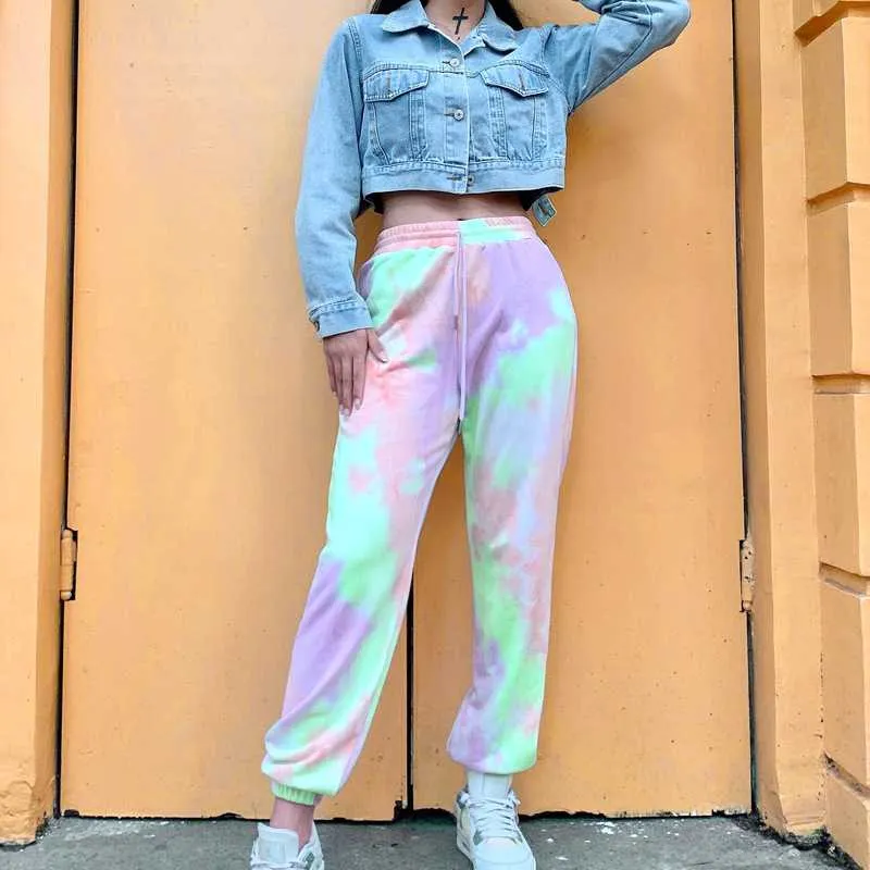 Neon Bleach Tie Dyed Sweatpants Tye Dye Joggers