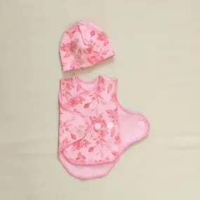 NICU Friendly Wrap Set Pink Begonia