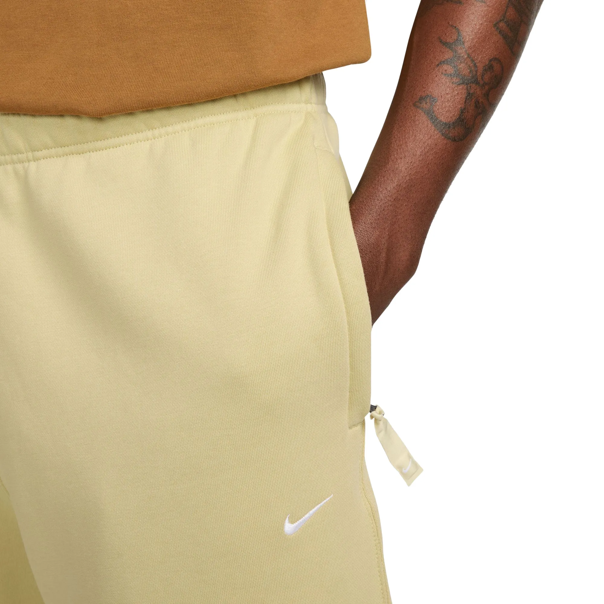 NikeLab NRG Solo Swoosh Fleece Pants Team Gold/White DX1364-783