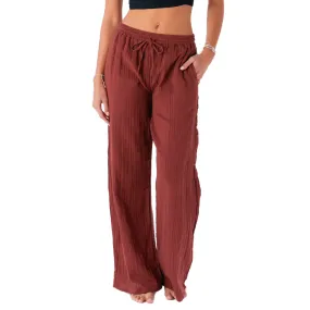 Nutmeg Cotton Cabana Pants