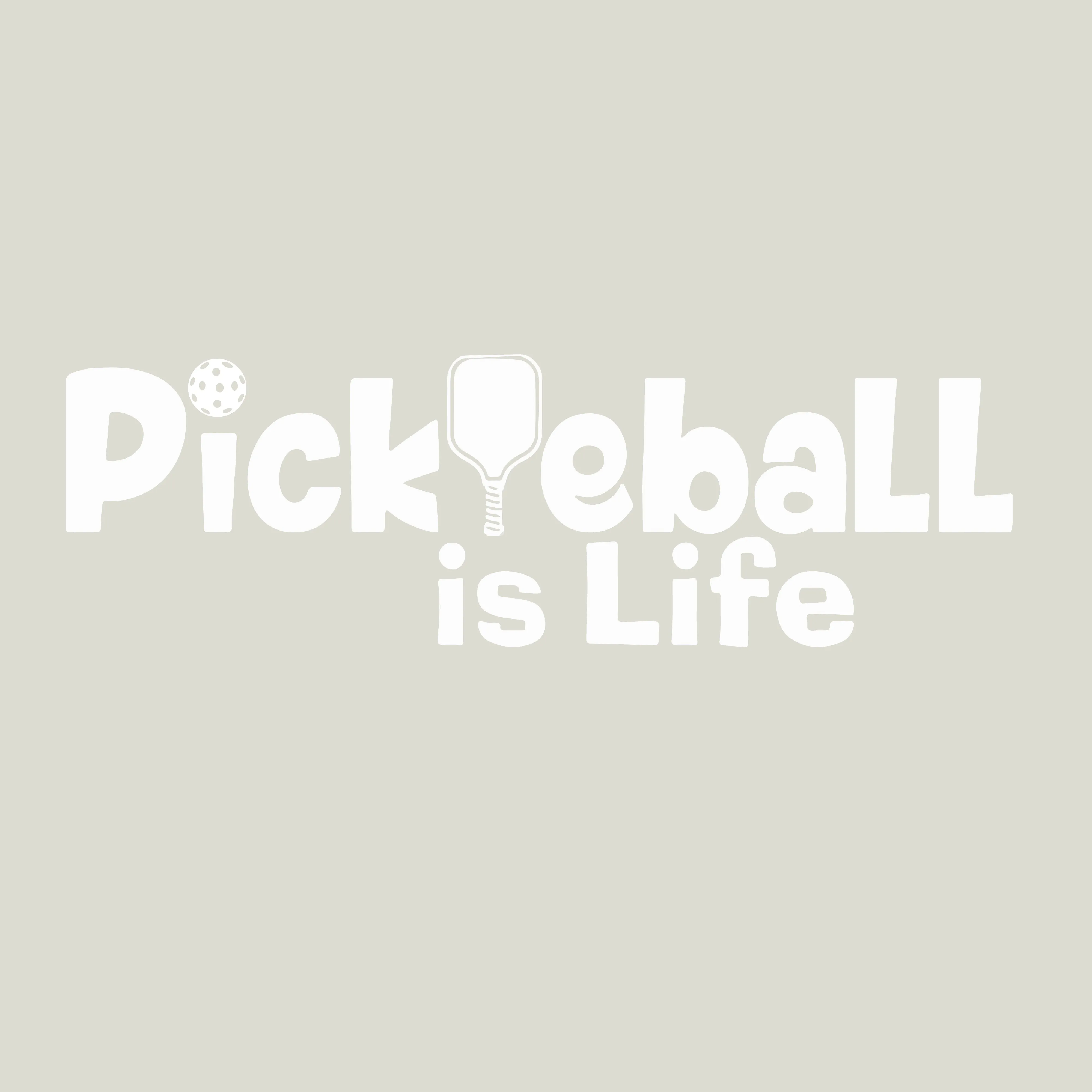 Pickleball is LIfe | Men's 1/4 Zip Long Sleeve Pullover Athletic Shirt | 100% Polyester