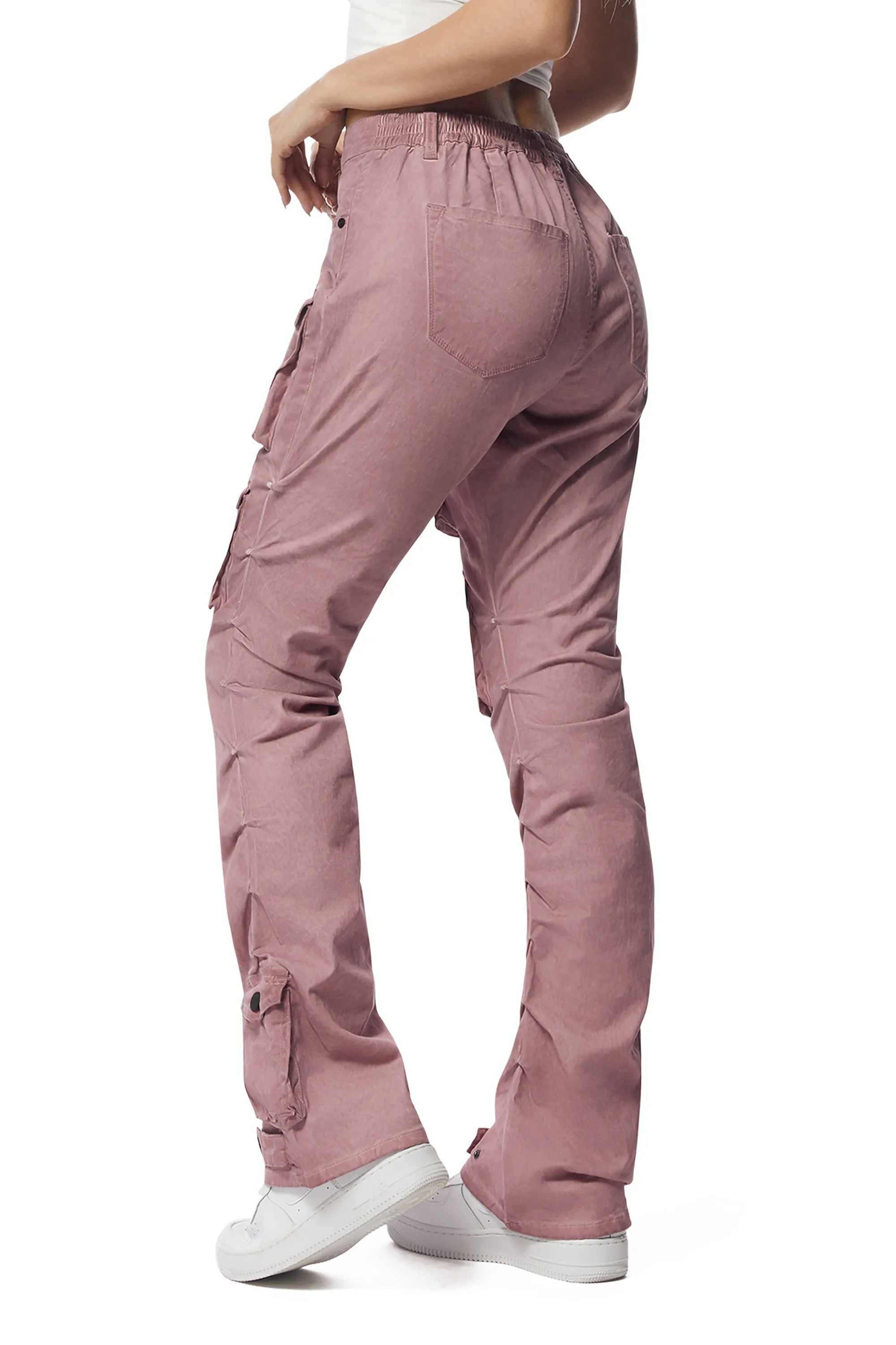 Pigment Dyed Utility Twill Pants - Misty Pink