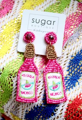 Pink Tequila Earrings