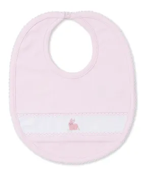 Premier Cottontail Hollows Pink Hand Emb. Bib