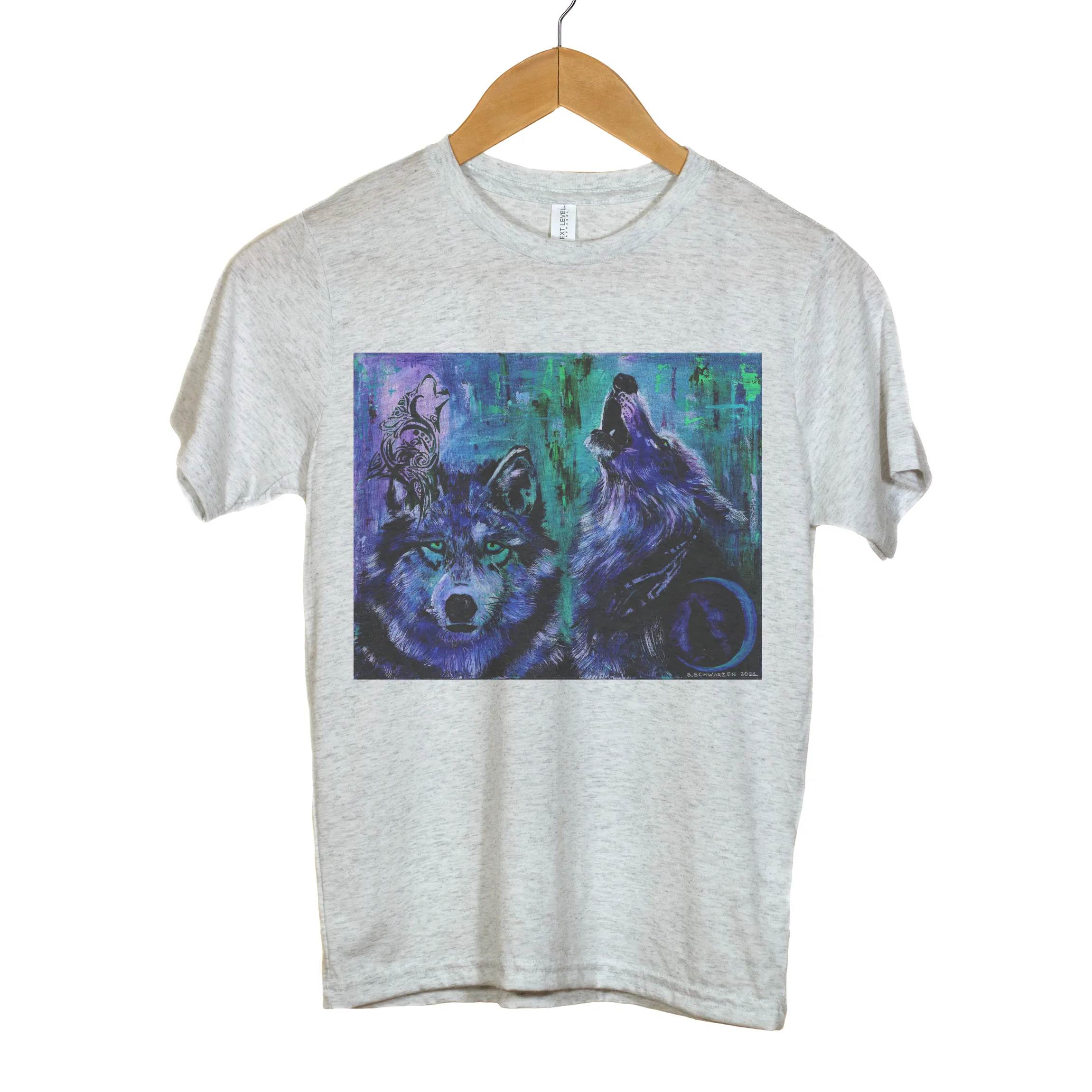 "Majestic Wolves" - YOUTH Triblend Tee