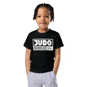 Reliable Comfort: Boy's Short Sleeve Judo Rash Guard - Noir