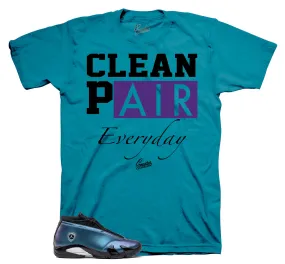 Retro 14 Love Letter Shirt - Clean Pair - Teal