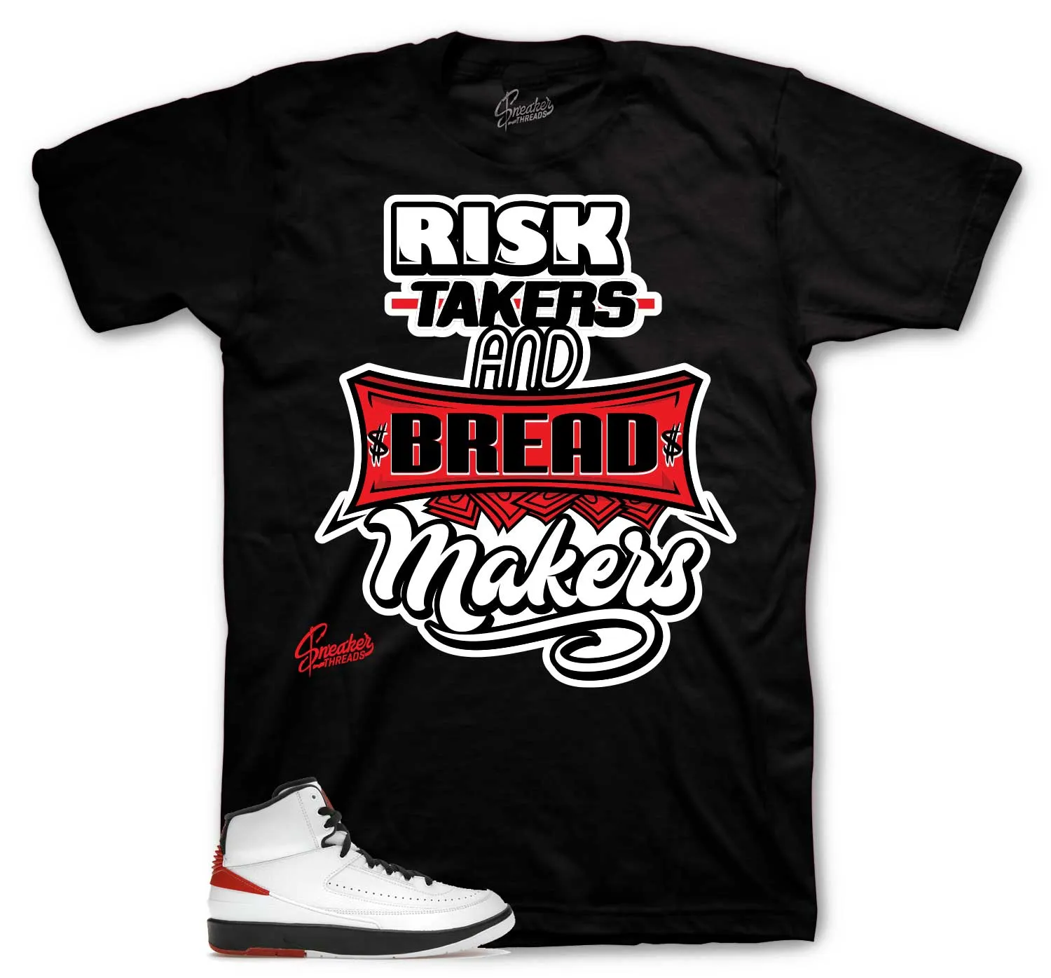 Retro 2 Chicago Shirt - Risk Taker - Black