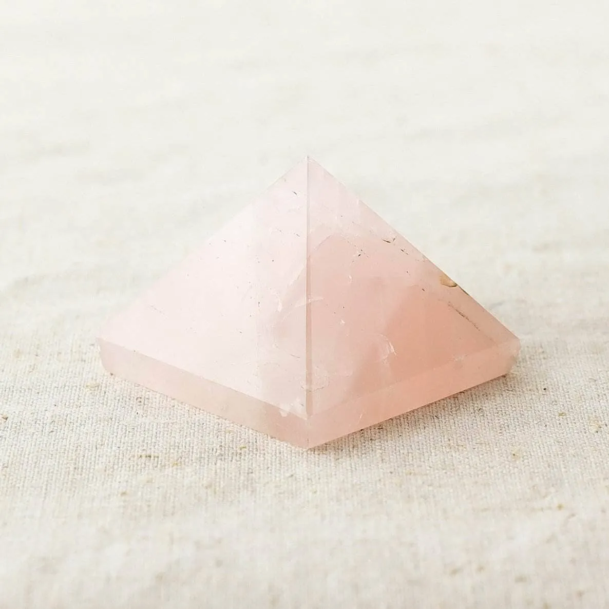 Rose Quartz Crystal Pyramid by Tiny Rituals