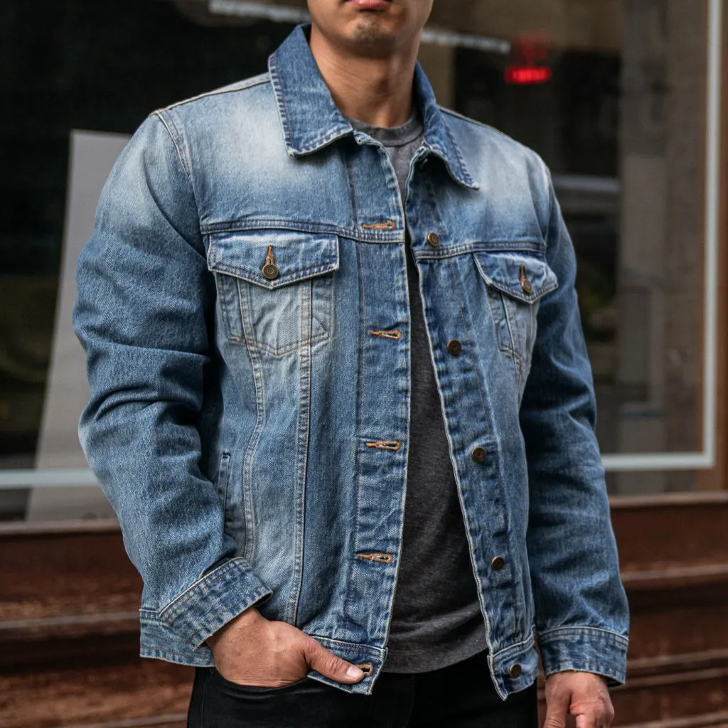 Selvedge Denim Trucker Jacket | Vintage Wash