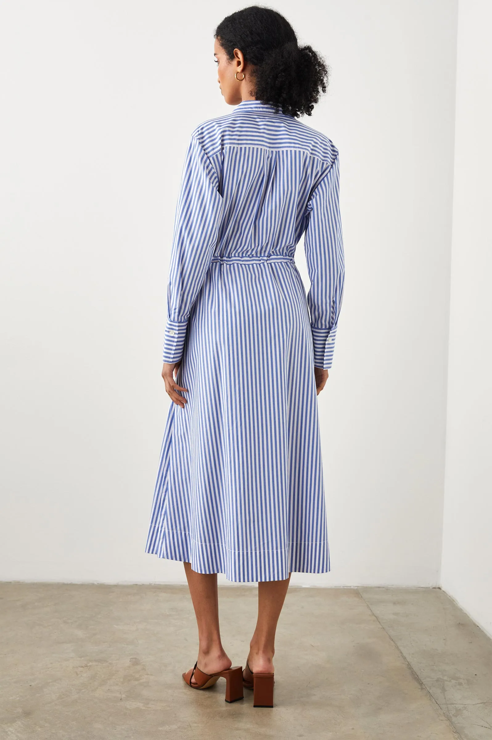 Shivonne Striped Cotton-Blended Dress