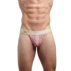 Skull & Bones Burnout Thong Pink