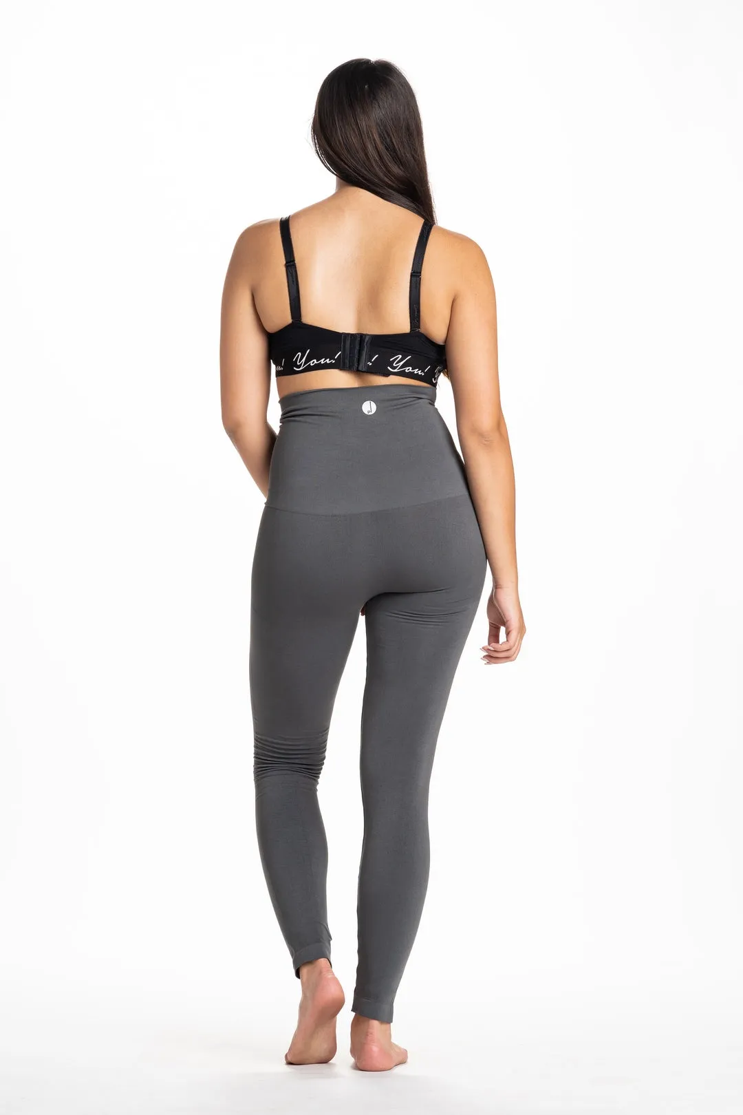 Snapback™ Postpartum Leggings - Charcoal Gray