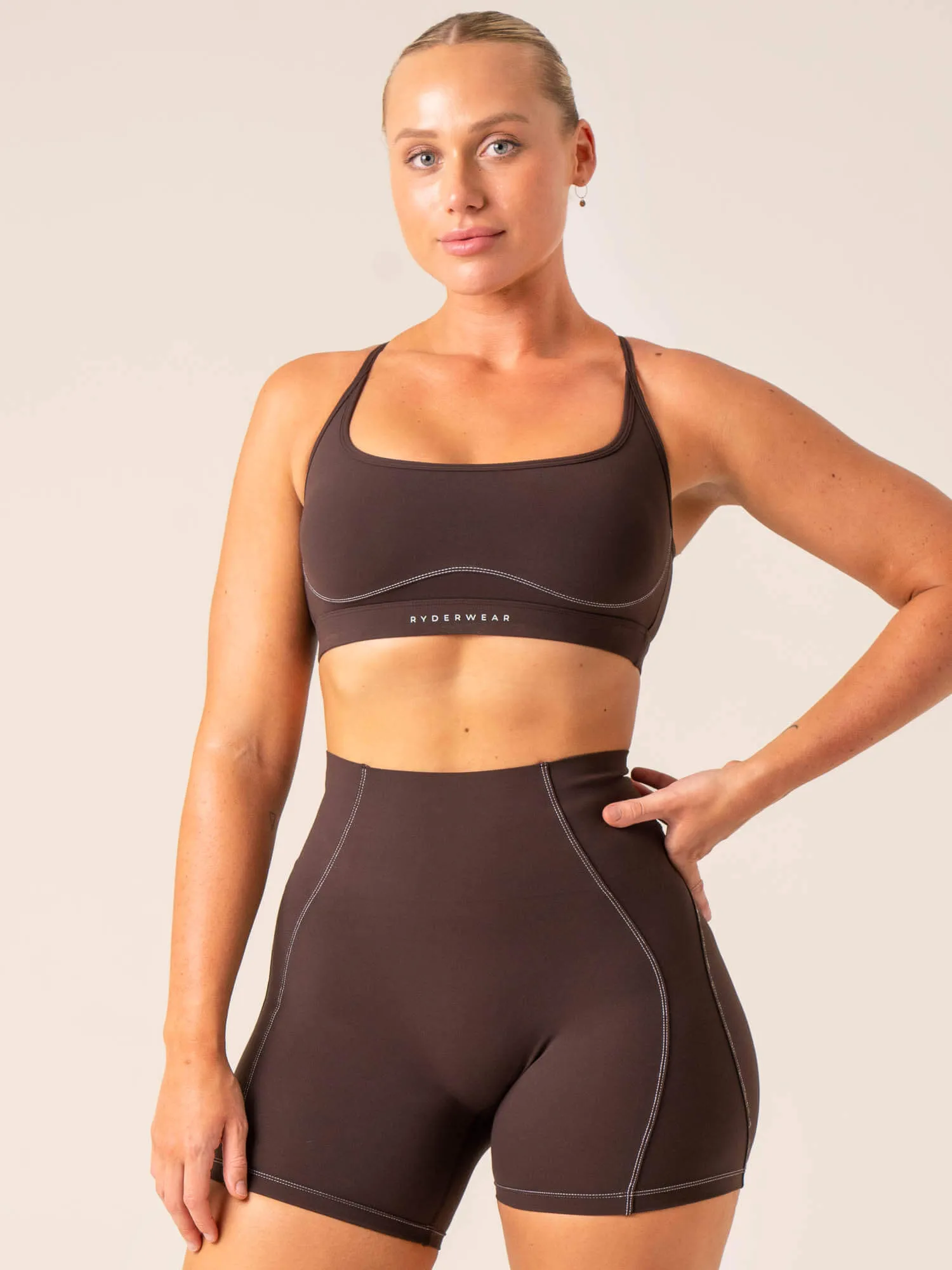 Stride Sports Bra - Chocolate