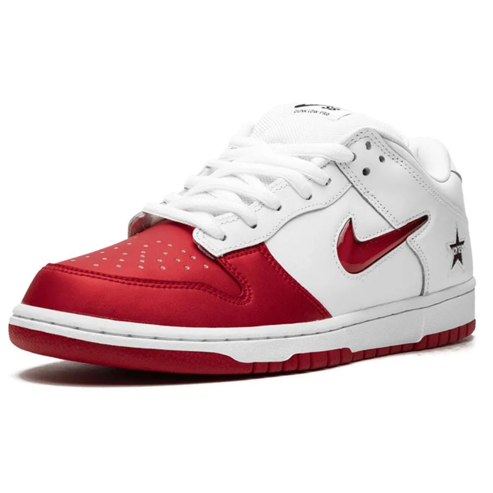 Supreme x Nike SB Dunk Low Red White