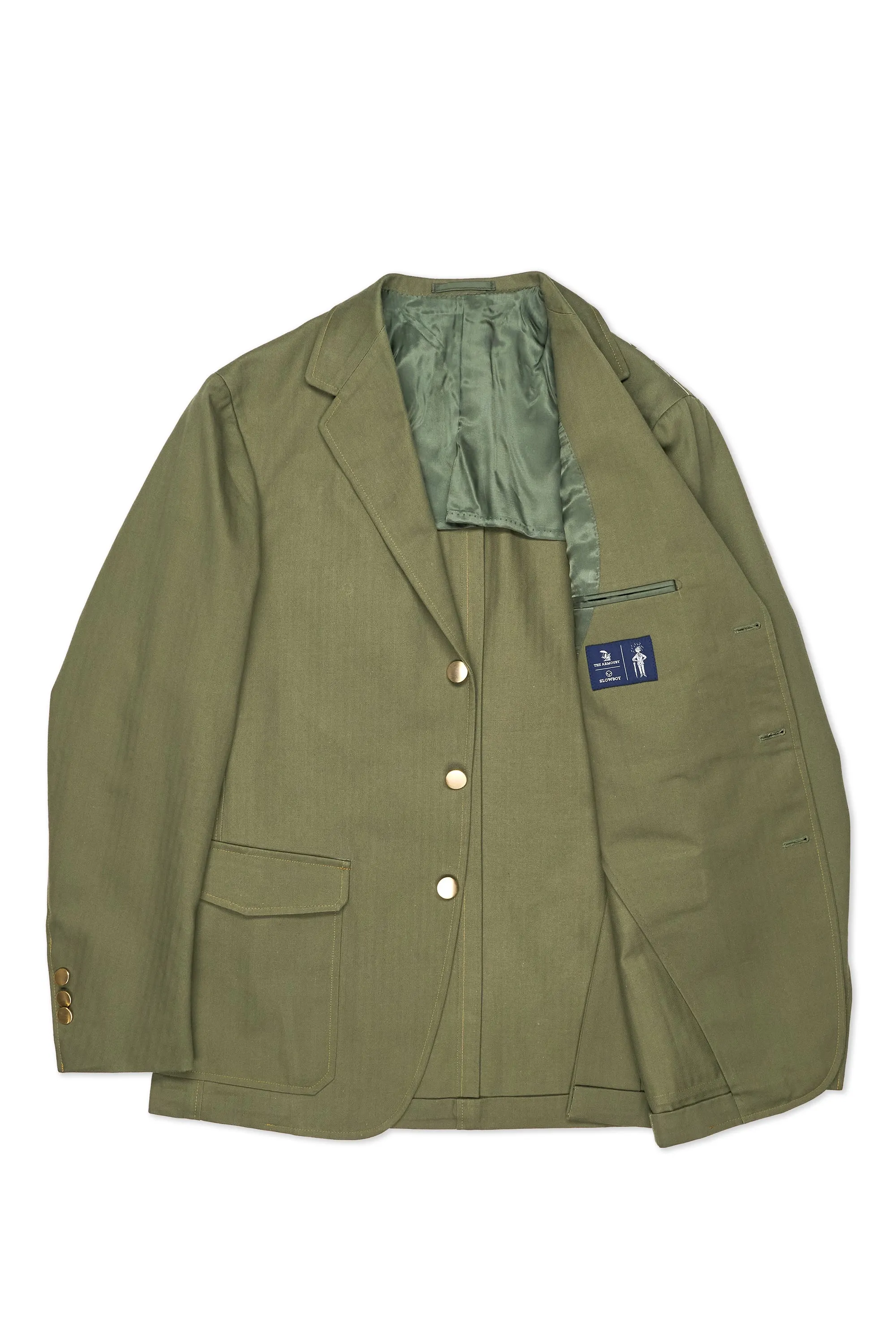 The Armoury X Mr Slowboy Green Cotton Model 11 Sport Coat