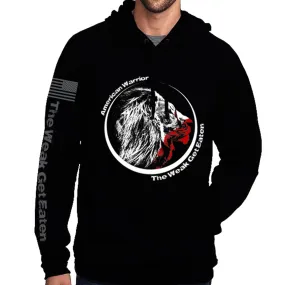 The Weak Get Eaten Pullover Hoodie - Black