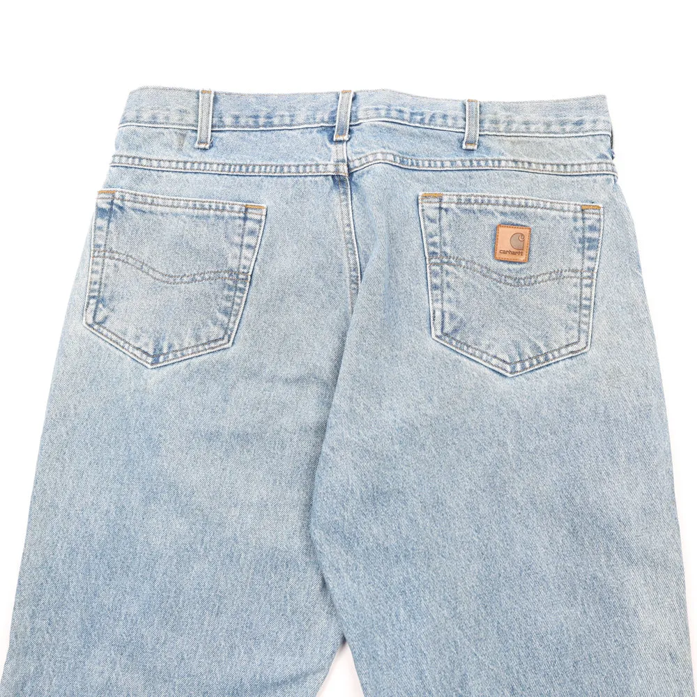 Vintage Carhartt Faded Light Washed Denim Pants - XL