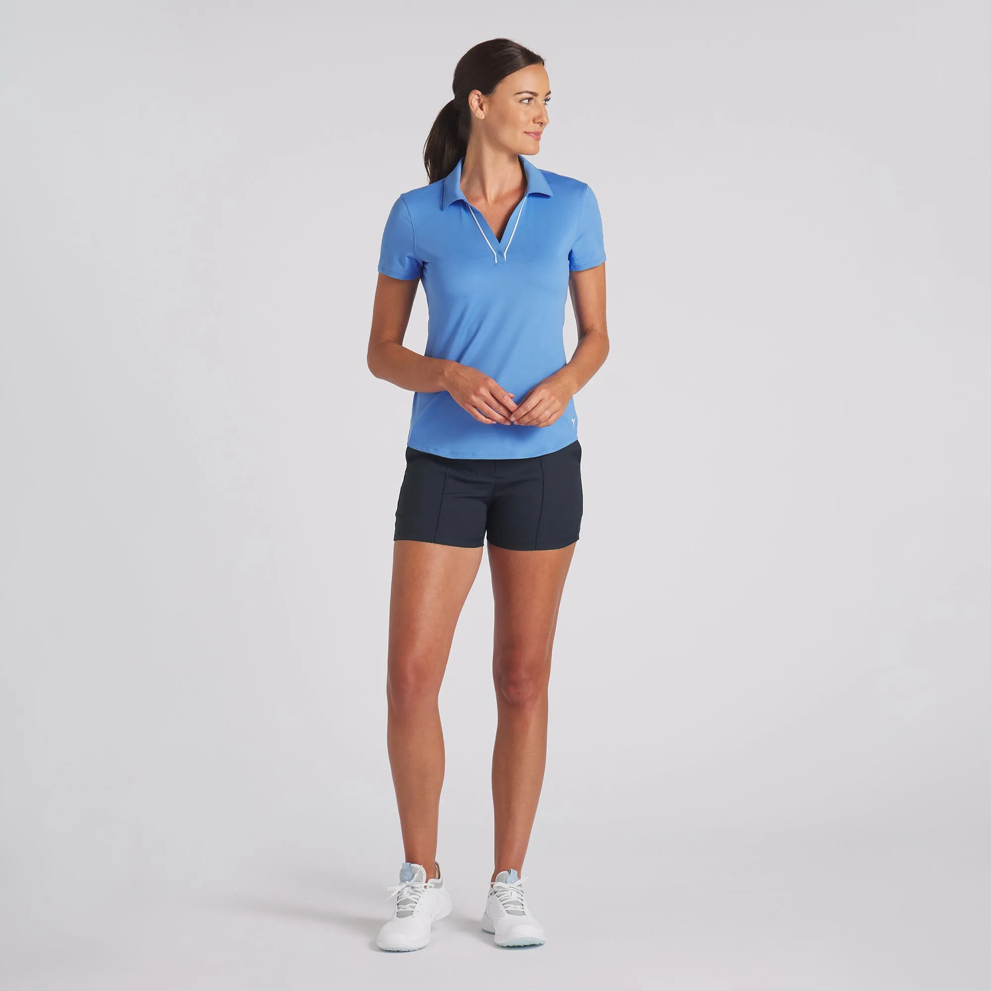 Women's CLOUDSPUN Piped Golf Polo