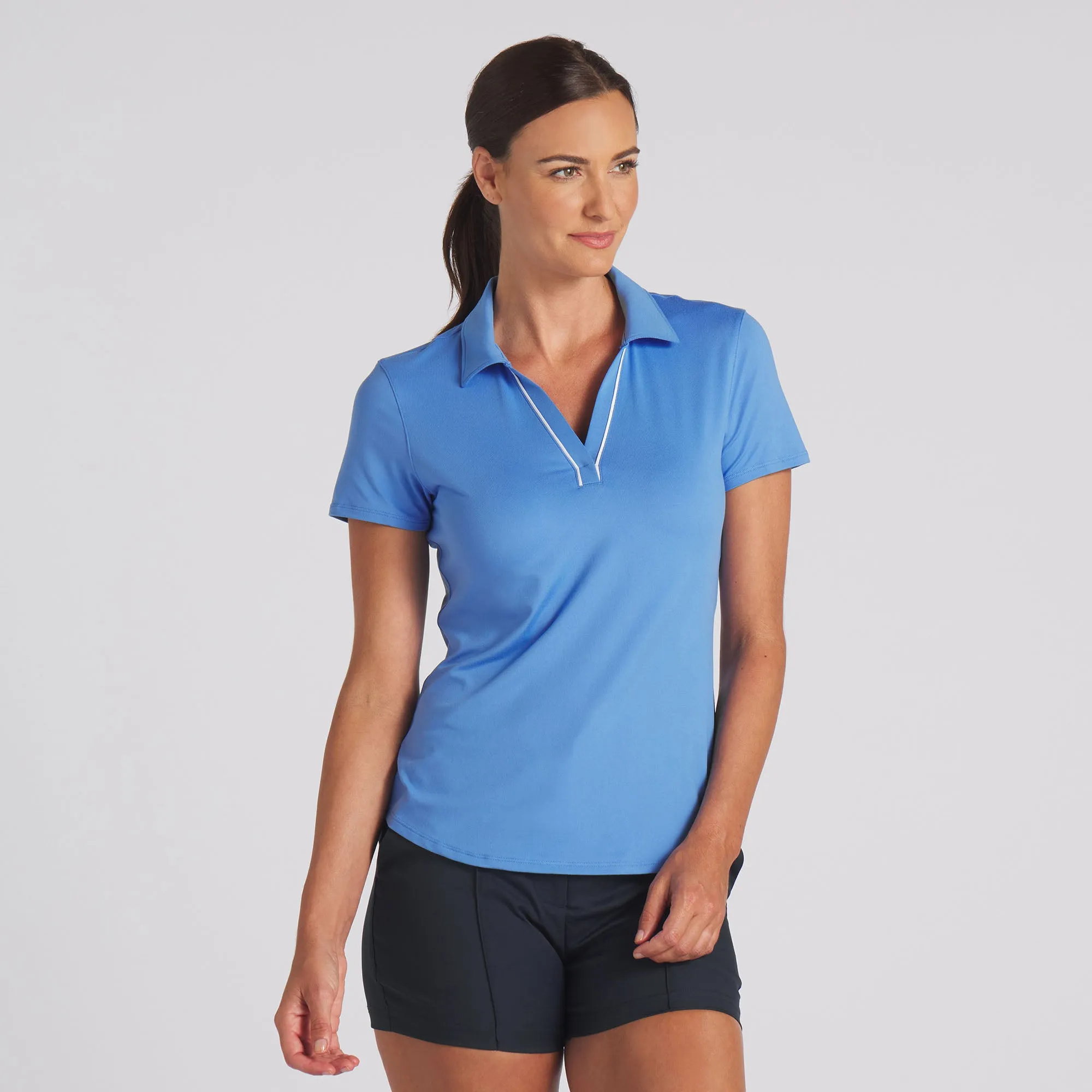 Women's CLOUDSPUN Piped Golf Polo