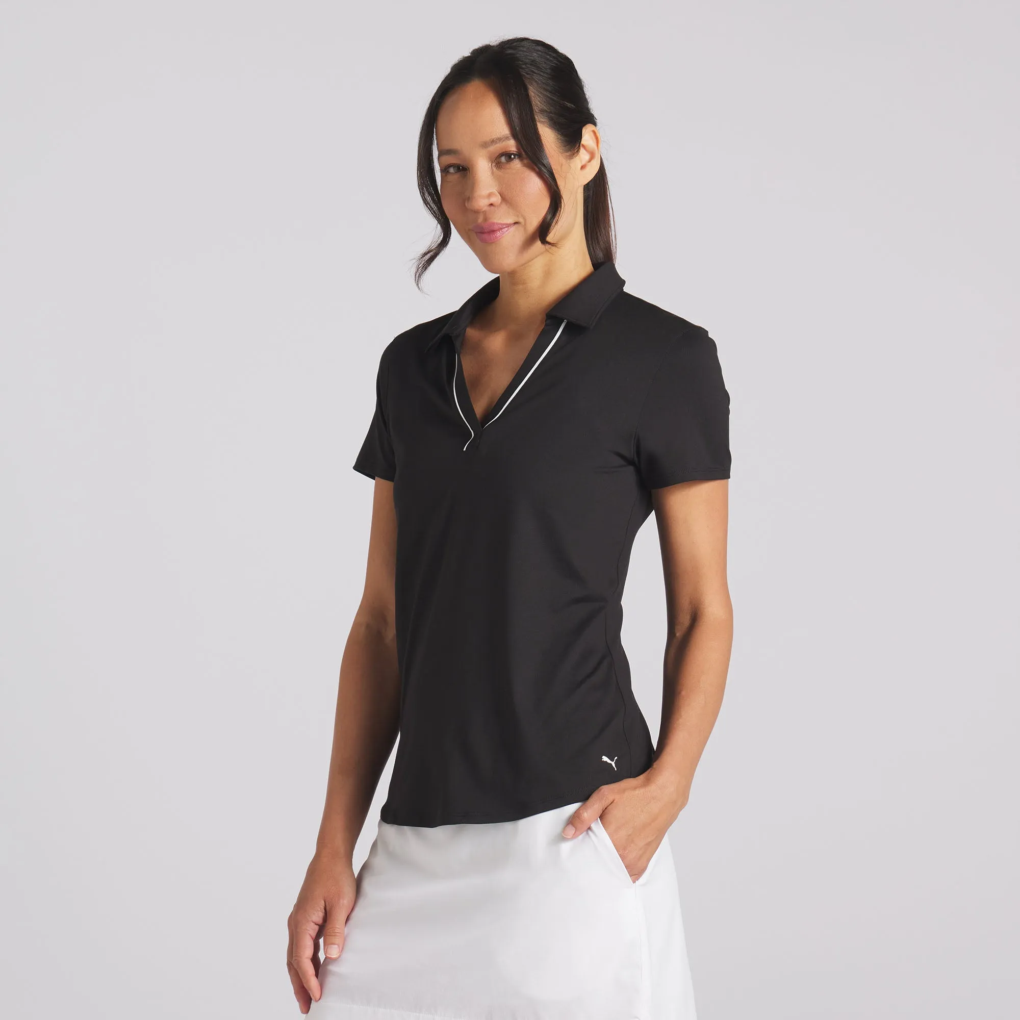 Women's CLOUDSPUN Piped Golf Polo