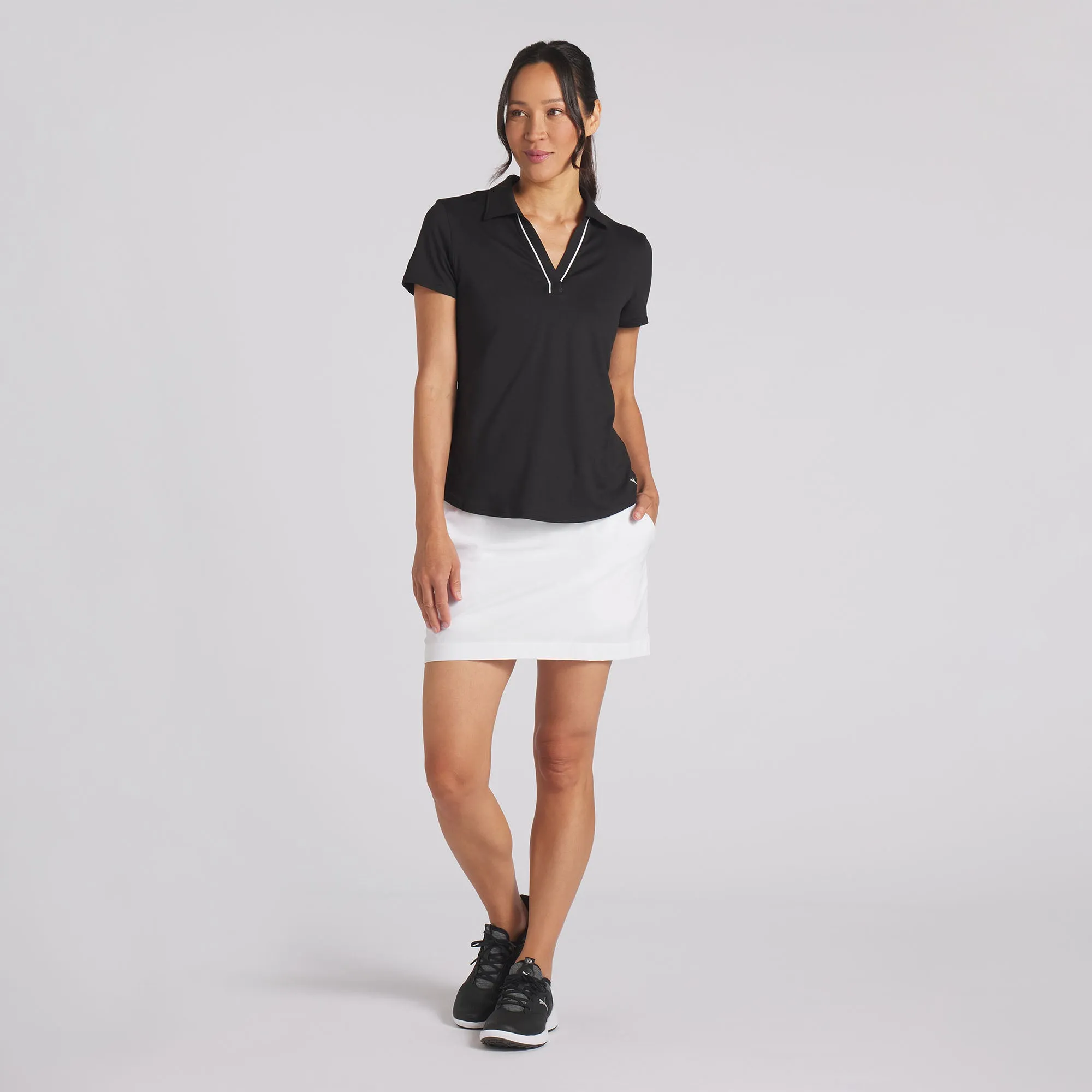 Women's CLOUDSPUN Piped Golf Polo