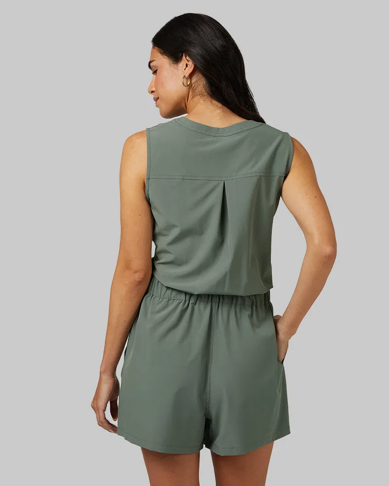 WOMEN'S FLYWEIGHT WOVEN ROMPER