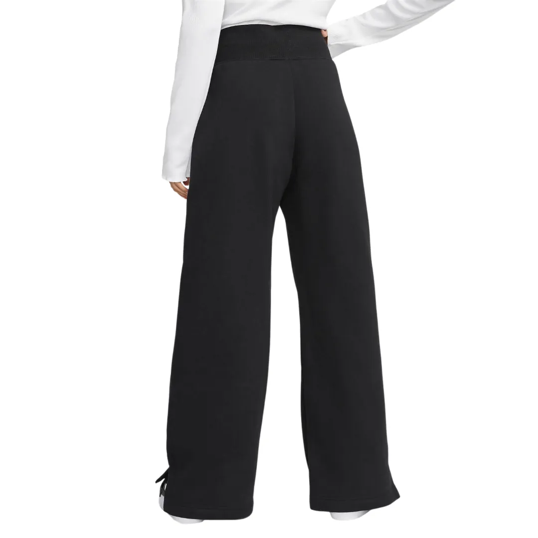 Women's Nike Sportswear Phoenix Fleece Wide-Leg Sweatpants - Black/Sail