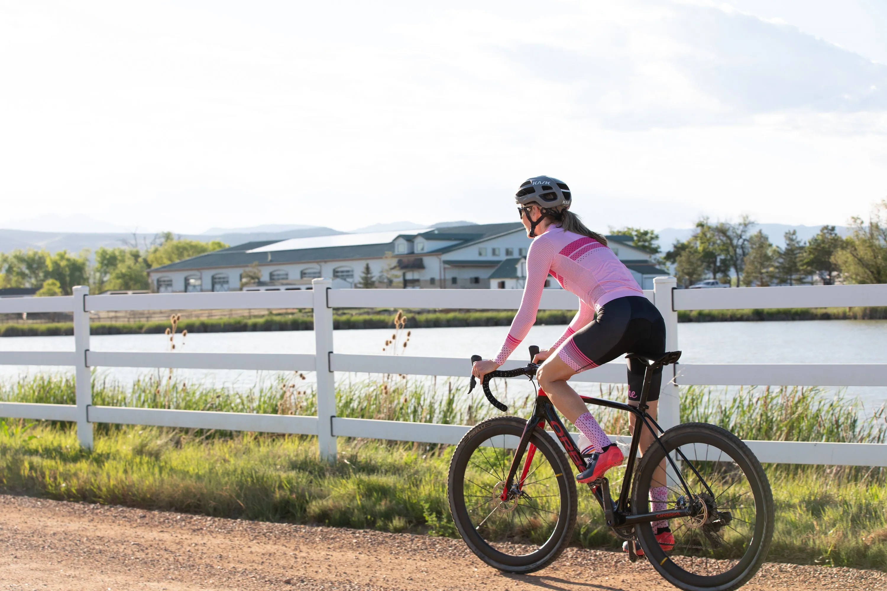 W's Pro AIR  Long Sleeve Jersey - Vintage Pink