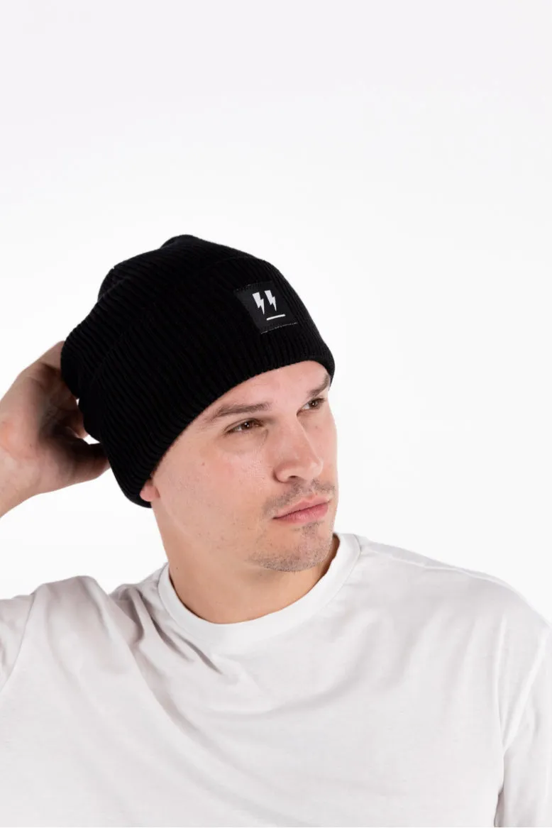 Zap Face Beanie - Black Label