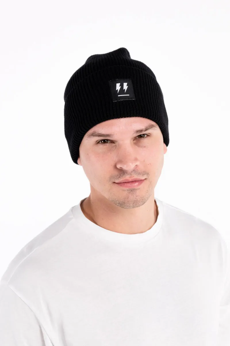 Zap Face Beanie - Black Label