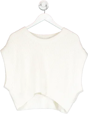 ZARA Cream Sleeveless Knit Top UK M